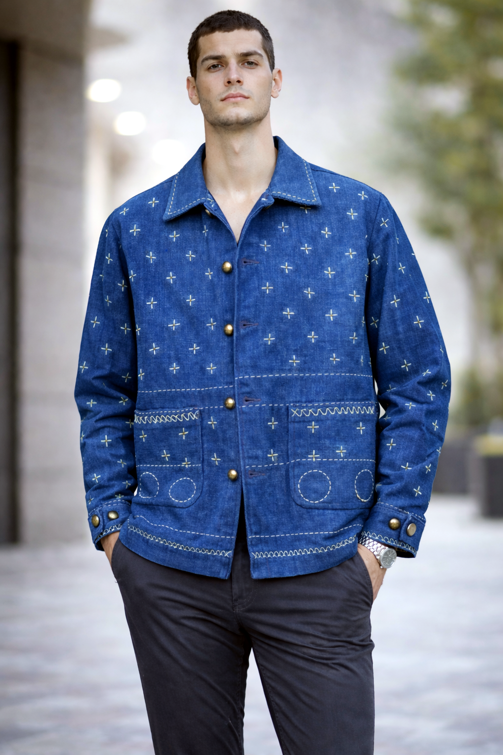 Weardo Snatched Blue Shirt