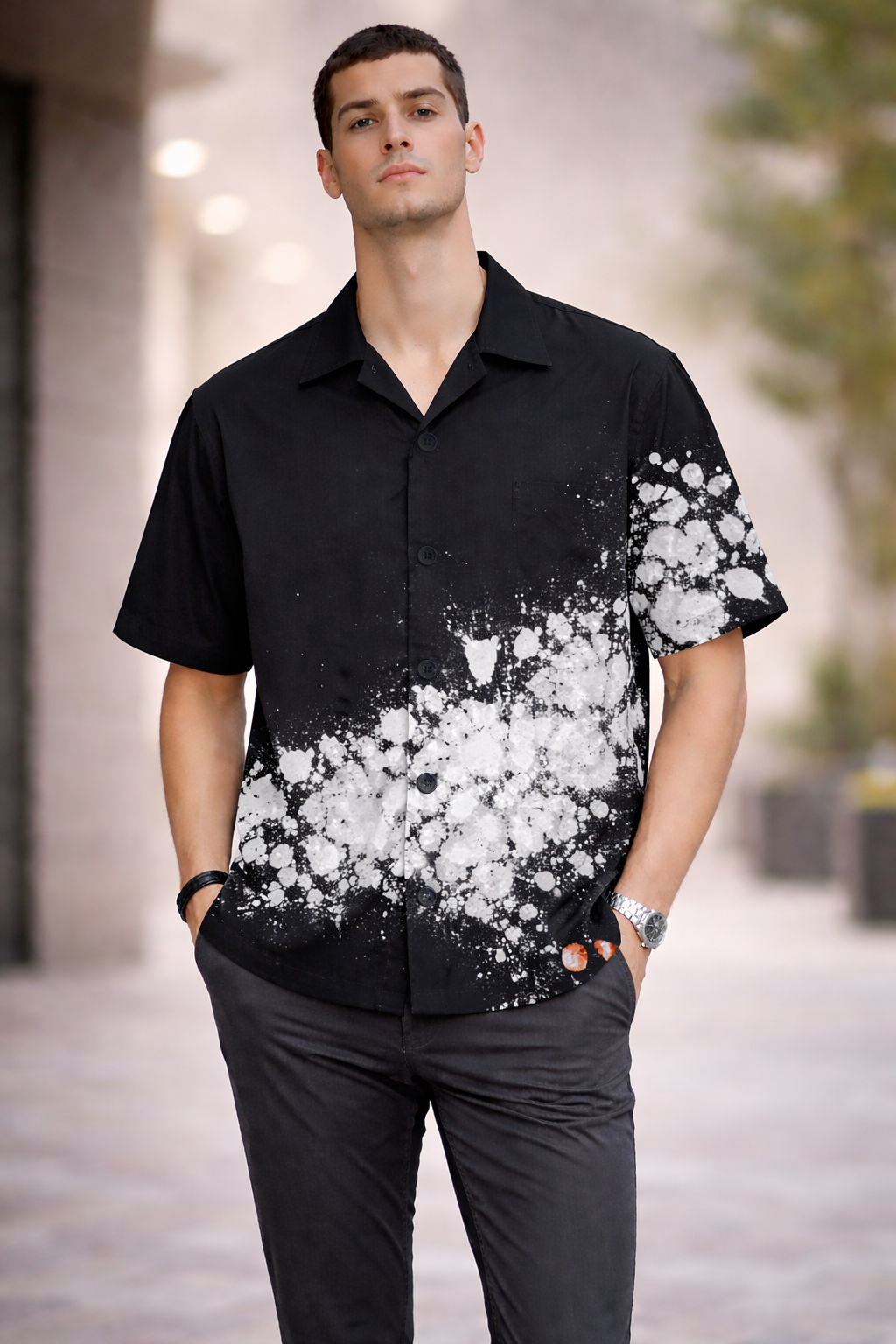 Weardo Palm Vibe Cuban Collar Shirt